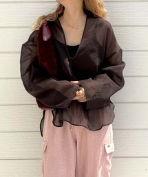 Q | Deepキーネックブラウス(シャツ/ブラウス)