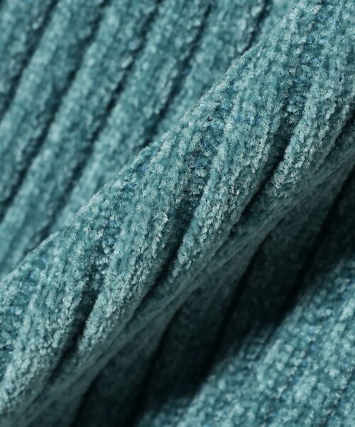 Ray BEAMS（レイビームス）の「モール ハーフジップ ビッグカラー ニット（ニット/セーター・レディース・オフホワイト/シルバー/ライトブルー・ONE SIZE）」の22枚目の写真