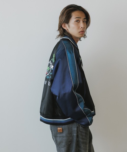 FACETASM(ファセッタズム)の「FACETASM/ファセッタズム THULE SOUVENIR JACKET ジャケット(スカジャン・メンズ・ブラック・5/3/4)」の10枚目の写真