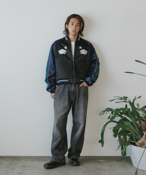FACETASM(ファセッタズム)の「FACETASM/ファセッタズム THULE SOUVENIR JACKET ジャケット(スカジャン・メンズ・ブラック・5/3/4)」の13枚目の写真