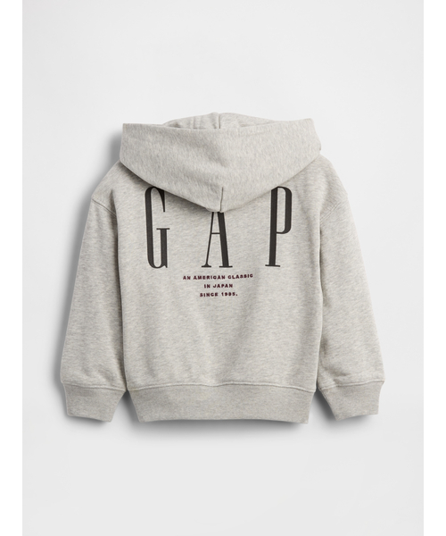 GAP(ギャップ)の「30th アニバーサリー ヴィンテージソフト GAPロゴ ジップアップパーカー (幼児・ベビー)(パーカー・キッズ・ライトグレー/ネイビー/オフホワイト・105cm/110cm/70cm/80cm/90cm/95cm/100cm)」の9枚目の写真