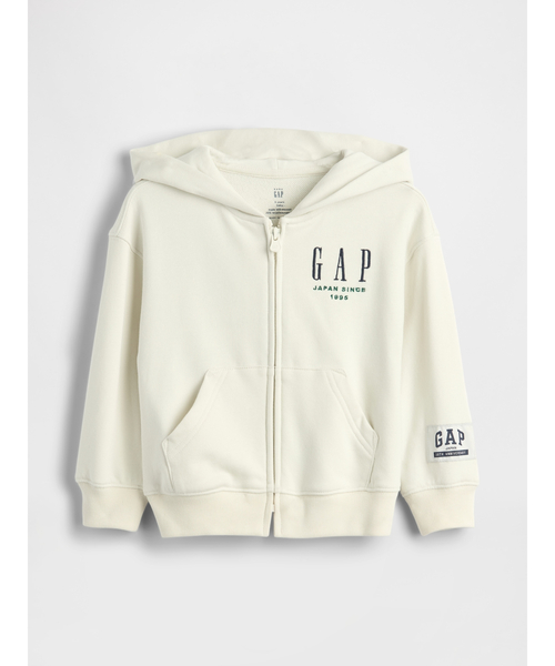 GAP(ギャップ)の「30th アニバーサリー ヴィンテージソフト GAPロゴ ジップアップパーカー (幼児・ベビー)(パーカー・キッズ・ライトグレー/ネイビー/オフホワイト・105cm/110cm/70cm/80cm/90cm/95cm/100cm)」の10枚目の写真