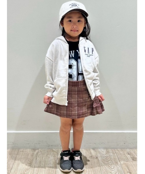 GAP(ギャップ)の「30th アニバーサリー ヴィンテージソフト GAPロゴ ジップアップパーカー (幼児・ベビー)(パーカー・キッズ・ライトグレー/ネイビー/オフホワイト・105cm/110cm/70cm/80cm/90cm/95cm/100cm)」の12枚目の写真