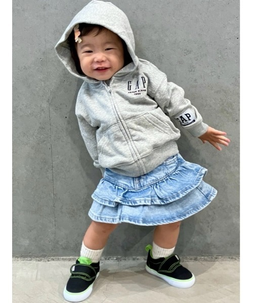 GAP(ギャップ)の「30th アニバーサリー ヴィンテージソフト GAPロゴ ジップアップパーカー (幼児・ベビー)(パーカー・キッズ・ライトグレー/ネイビー/オフホワイト・105cm/110cm/70cm/80cm/90cm/95cm/100cm)」の13枚目の写真