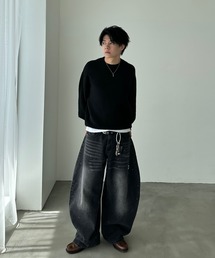 ADAMASTE(A_}Xg)soft touch crew neck knit - \tg^b`N[lbNjbg(jbg/Z[^[)