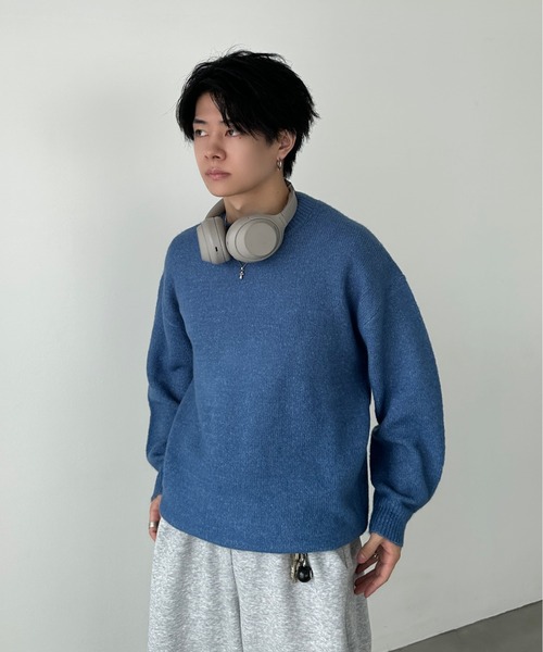 セール】Soft Touch Crew Neck Knit - ソフトタッチクルーネックニット