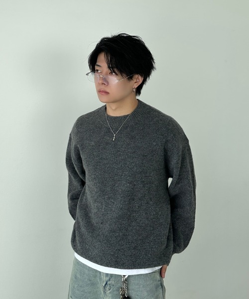 ADAMASTE(アダマスト)の「Soft Touch Crew Neck Knit - ソフトタッチクルーネックニット(ニット/セーター・メンズ・ホワイト/レッド/バーガンディー/ブラウン系その他/ブラック/チャコールグレー/ブルー・SMALL/MEDIUM/LARGE)」の21枚目の写真