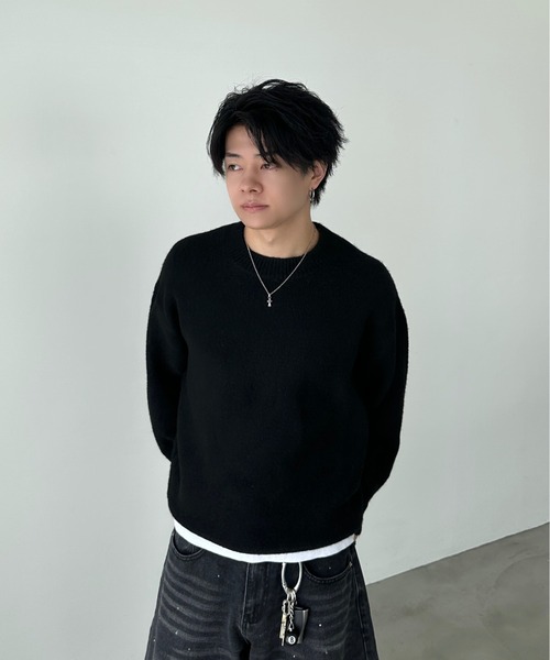 ADAMASTE(アダマスト)の「Soft Touch Crew Neck Knit - ソフトタッチクルーネックニット(ニット/セーター・メンズ・ホワイト/レッド/バーガンディー/ブラウン系その他/ブラック/チャコールグレー/ブルー・SMALL/MEDIUM/LARGE)」の16枚目の写真