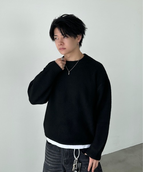 ADAMASTE(アダマスト)の「Soft Touch Crew Neck Knit - ソフトタッチクルーネックニット(ニット/セーター・メンズ・ホワイト/レッド/バーガンディー/ブラウン系その他/ブラック/チャコールグレー/ブルー・SMALL/MEDIUM/LARGE)」の17枚目の写真