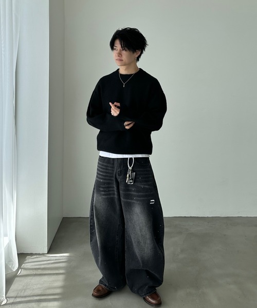 ADAMASTE(アダマスト)の「Soft Touch Crew Neck Knit - ソフトタッチクルーネックニット(ニット/セーター・メンズ・ホワイト/レッド/バーガンディー/ブラウン系その他/ブラック/チャコールグレー/ブルー・SMALL/MEDIUM/LARGE)」の18枚目の写真