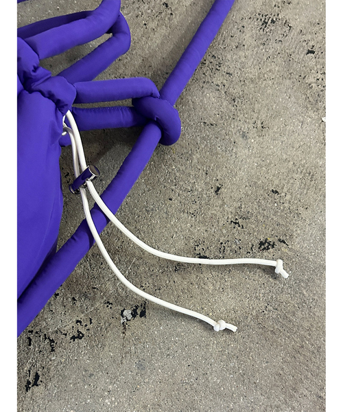 cheek（BAG）（チーク）の「【cheek】puff kinchaku 2WAY tote 巾着 ナイロン ショルダーバッグ（ショルダーバッグ・レディース・パープル/ブラック/グレー/カーキ・フリー）」の18枚目の写真