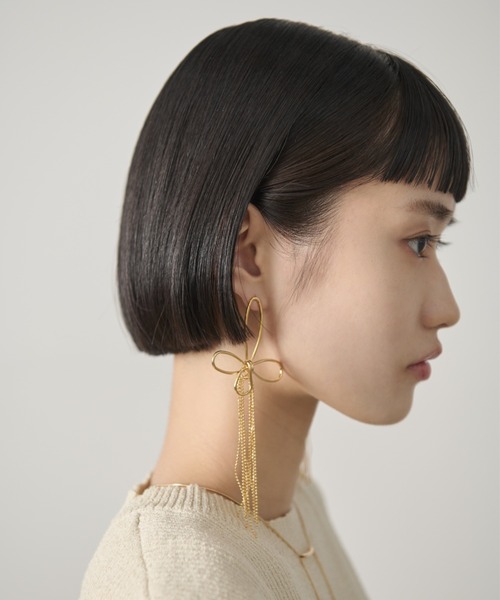 AIC.（エーアイシー）の「フラワーチェーンフリンジピアス（ピアス（両耳用）・レディース・ゴールド/シルバー・FREE）」の17枚目の写真