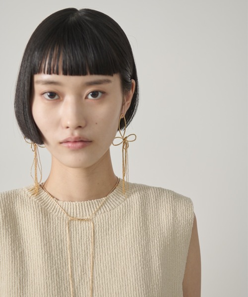 AIC.（エーアイシー）の「フラワーチェーンフリンジピアス（ピアス（両耳用）・レディース・ゴールド/シルバー・FREE）」の18枚目の写真