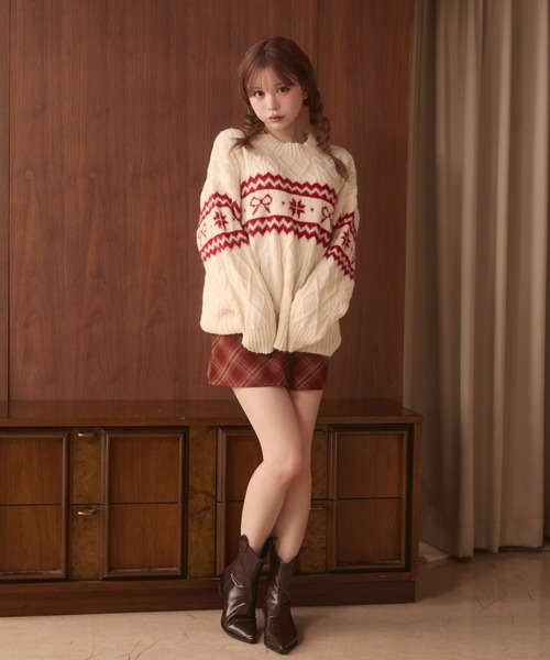 Cygne リボンニットAdelineとノベルティビックT Cygne リボンニットAdelineとノベルティビックT