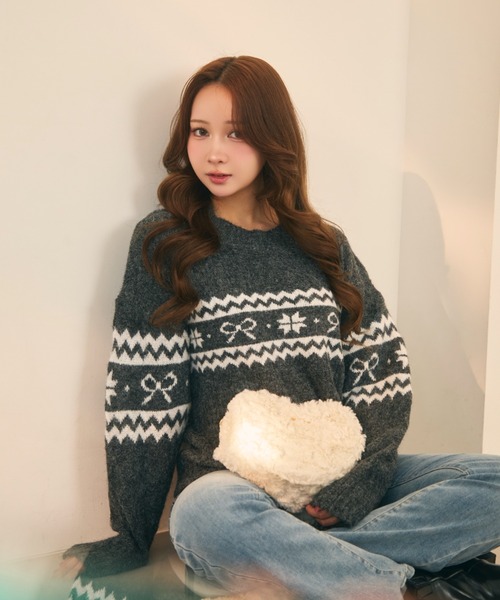 ⭐️新品タグ付き⭐️リボンカシミヤニット/セーター⭐️ MAJESTIC LEGON（マジェスティックレゴン） ニット セーター リボン