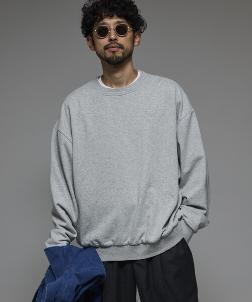 セール】Firsthand/ファーストハンド 配色 リラックスフィット クルー