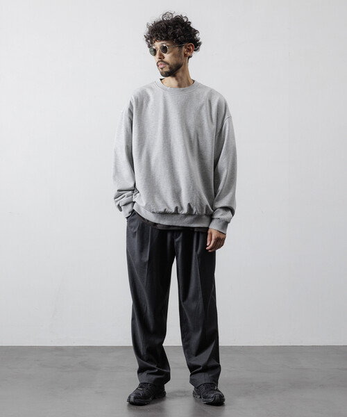 セール】Firsthand/ファーストハンド 配色 リラックスフィット クルー