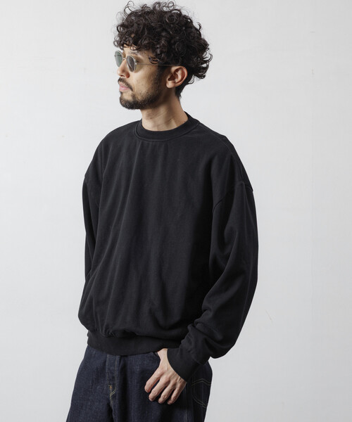 セール】Firsthand/ファーストハンド 配色 リラックスフィット クルー