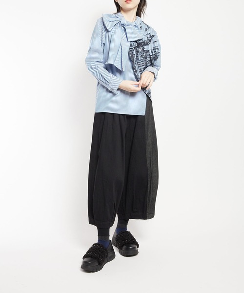 セール】中欧プリント ライトドレープブラウス（シャツ/ブラウス