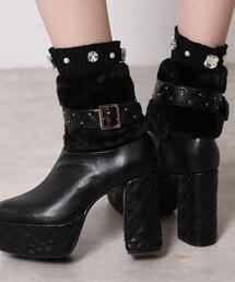 ESPERANZA | 【ラク盛り／ショートブーツ】リピーター続出／脚長美脚 1足で８パターン楽しめる！マルチWAYショートブーツ(ブーツ)