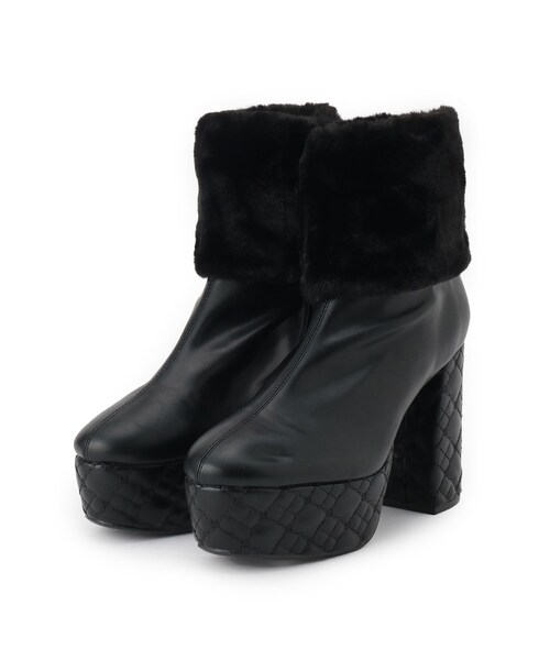 ESPERANZA(エスペランサ)の「【ラク盛り/ショートブーツ】リピーター続出/脚長美脚 1足で8パターン楽しめる!マルチWAYショートブーツ(ブーツ・レディース・アイボリー/ブラック・S/M/L/LL)」の3枚目の写真