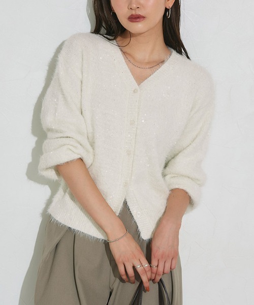 Chesty♡スパンコールカーディガン 新品】Chesty スパンコール カーディガン 【公式通販】