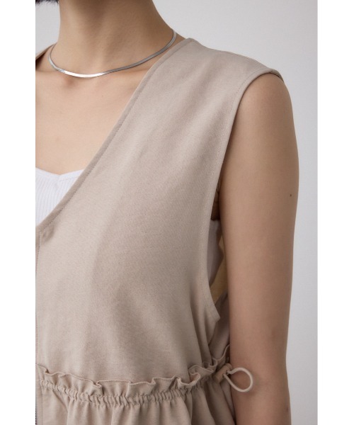 セール】ジップペプラムサイドドロストベスト（ベスト）｜AZUL BY