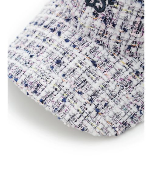 SNIDEL（スナイデル）の「ツイードCAP（キャップ・レディース・ネイビー/ピンク/アイボリー/マルチ・F）」の12枚目の写真