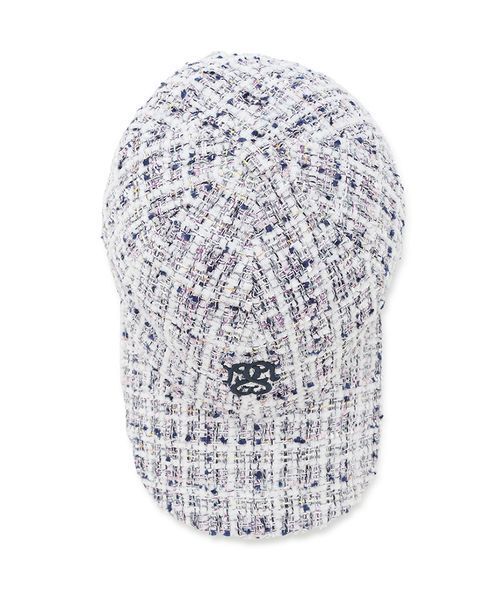 SNIDEL（スナイデル）の「ツイードCAP（キャップ・レディース・ネイビー/ピンク/アイボリー/マルチ・F）」の15枚目の写真