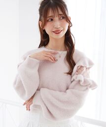 MAJESTIC LEGON | Ladyフリルシャギーニット(ニット/セーター)