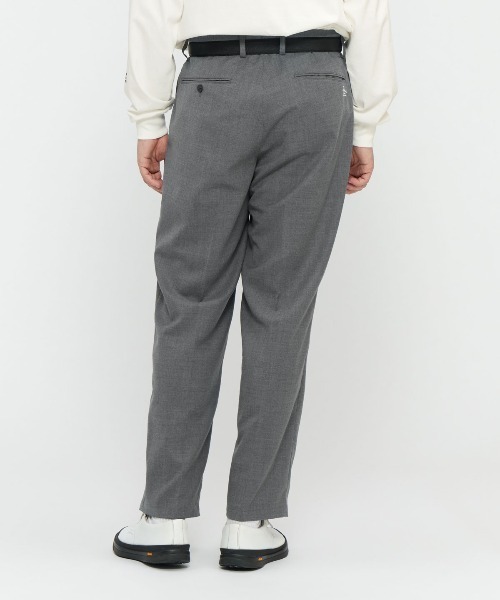 penguin BY MUNSINGWEAR（ペンギン バイ マンシングウェア）の「【STYLE M1A-2】STRETCH WOOL　２タックウールパンツ ゴルフウェア（スラックス・メンズ・グレー・M/L/XL）」の4枚目の写真