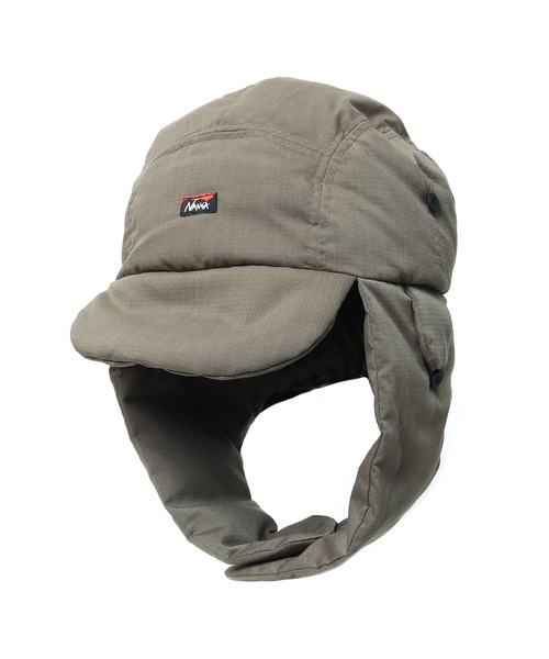 NANGA(ナンガ)の「NANGA/ナンガHINOC RIPSTOP DOWN EAR FLAP CAP キャップ(キャップ・メンズ・ライトブルー/ベージュ/カーキ/ブラック・FREE)」の5枚目の写真