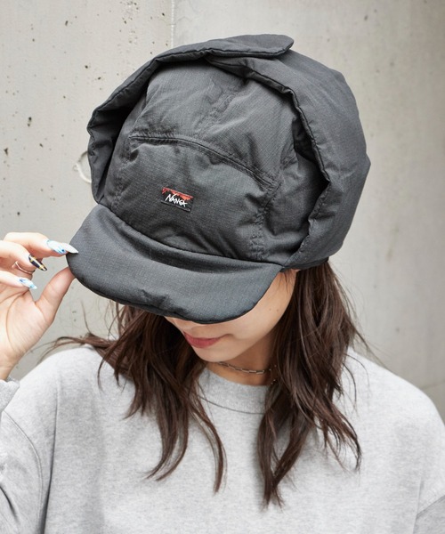 NANGA(ナンガ)の「NANGA/ナンガHINOC RIPSTOP DOWN EAR FLAP CAP キャップ(キャップ・メンズ・ライトブルー/ベージュ/カーキ/ブラック・FREE)」の7枚目の写真