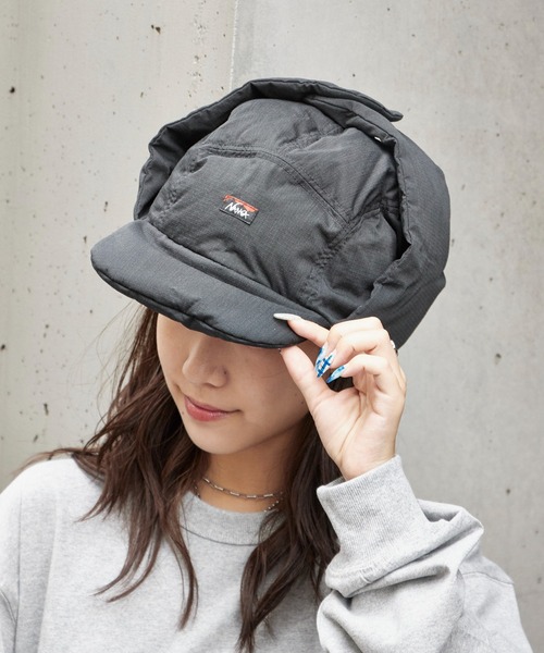 NANGA(ナンガ)の「NANGA/ナンガHINOC RIPSTOP DOWN EAR FLAP CAP キャップ(キャップ・メンズ・ライトブルー/ベージュ/カーキ/ブラック・FREE)」の9枚目の写真