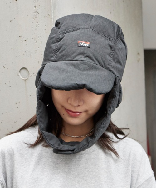 NANGA(ナンガ)の「NANGA/ナンガHINOC RIPSTOP DOWN EAR FLAP CAP キャップ(キャップ・メンズ・ライトブルー/ベージュ/カーキ/ブラック・FREE)」の15枚目の写真