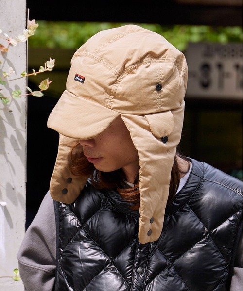 NANGA(ナンガ)の「NANGA/ナンガHINOC RIPSTOP DOWN EAR FLAP CAP キャップ(キャップ・メンズ・ライトブルー/ベージュ/カーキ/ブラック・FREE)」の20枚目の写真