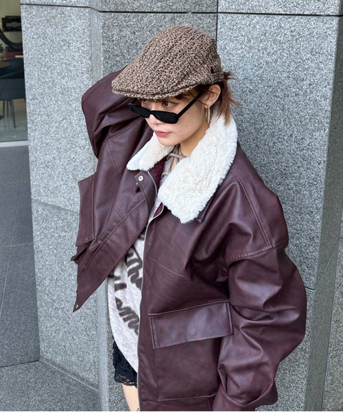 レオパード柄ハンチング（ハンチング/ベレー帽）｜sedacle girl