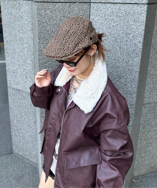 ハンチング帽　レオパード レオパード柄ハンチング（ハンチング/ベレー帽）｜sedacle girl