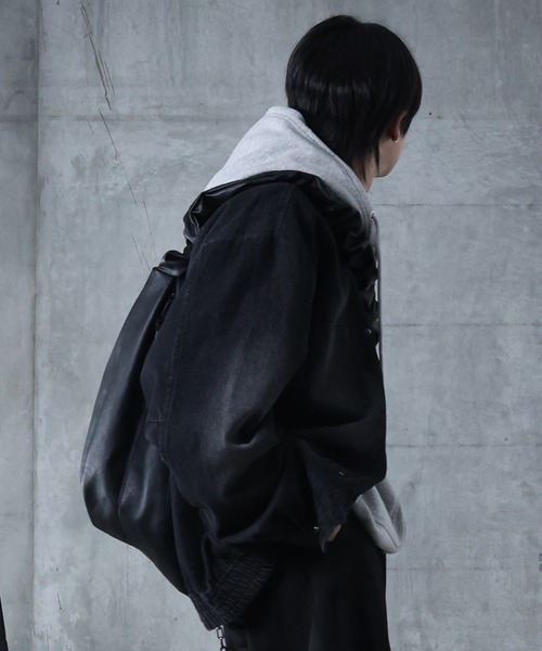 Confirm(コンファーム)の「AW ダブルポケット スタッズ リベット フルジップパーカー ビッグシルエット メンズ レディース ユニセックス 【Confirm】(パーカー・メンズ・ネイビー/杢グレー/ブラック・M/L)」の8枚目の写真