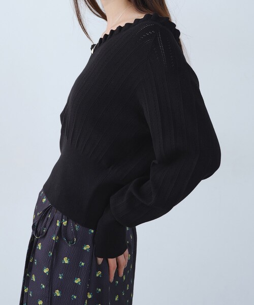 frill design knit（ニット/セーター）｜CODE A（コードエー）の