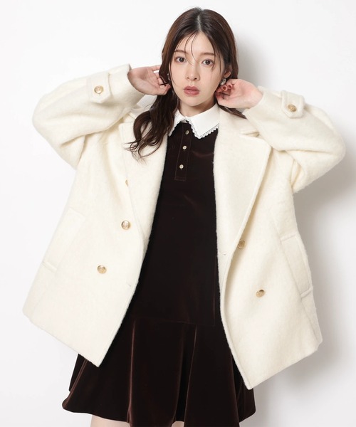 美品　リランドチュール Rirandture Pコート シャギーPコート（ダウンジャケット/コート）｜Rirandture（リランド