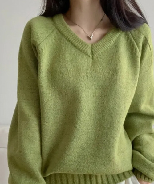 セール】Vネック ニットトップス（ニット/セーター）｜VIVID LADY