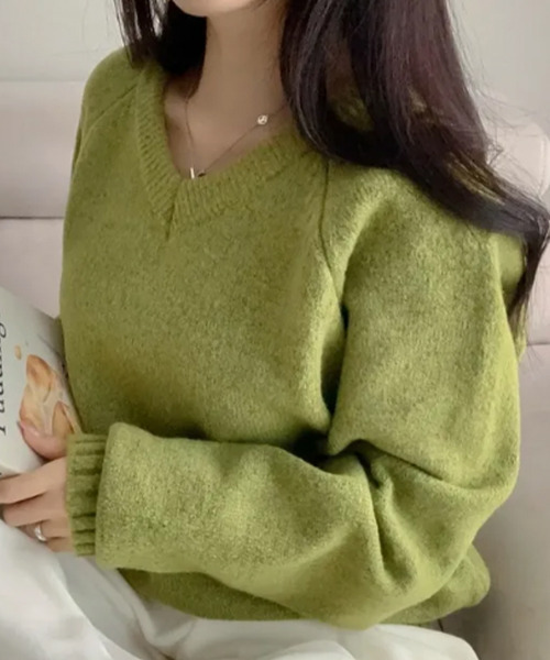 セール】Vネック ニットトップス（ニット/セーター）｜VIVID LADY