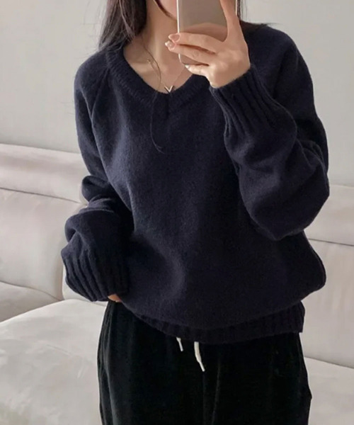 セール】Vネック ニットトップス（ニット/セーター）｜VIVID LADY