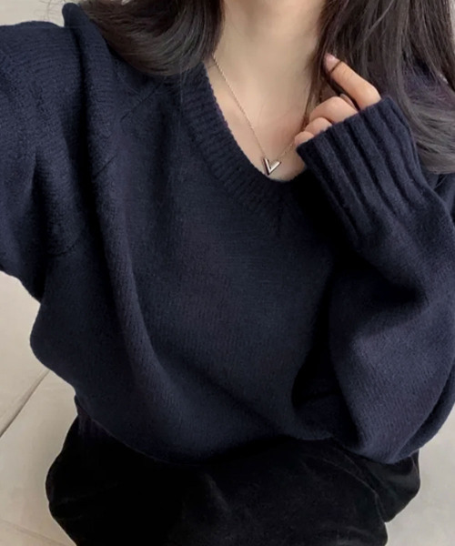 セール】Vネック ニットトップス（ニット/セーター）｜VIVID LADY