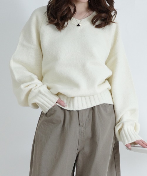 セール】Vネック ニットトップス（ニット/セーター）｜VIVID LADY