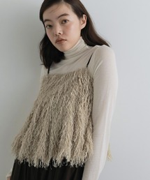 anuke（アンヌーク）の「Backopen Feather Camisole（キャミソール）」