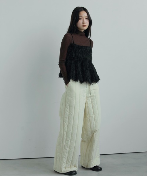 Backopen Feather Camisole（キャミソール）｜anuke（アンヌーク