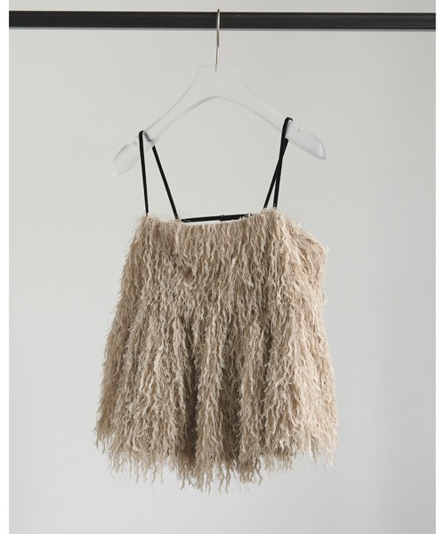 今日のみ値下げアンヌーク★完売Backopen Feather Camisole 今日のみ値下げアンヌーク☆完売Backopen Feather Camisole Backopen