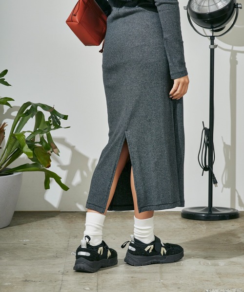 MILLER（ミラー）の「R.P.miller/ミラー PANELRIB Hood OP ボーダーデザイン フード付きワンピース（ワンピース・レディース・ブルー/ブラック/レッド/ブラウン/ブラック×ホワイト・FREE）」の10枚目の写真